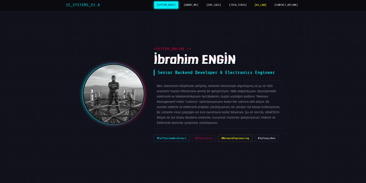 İbrahim Engin vCard Kişisel Web Sitesi