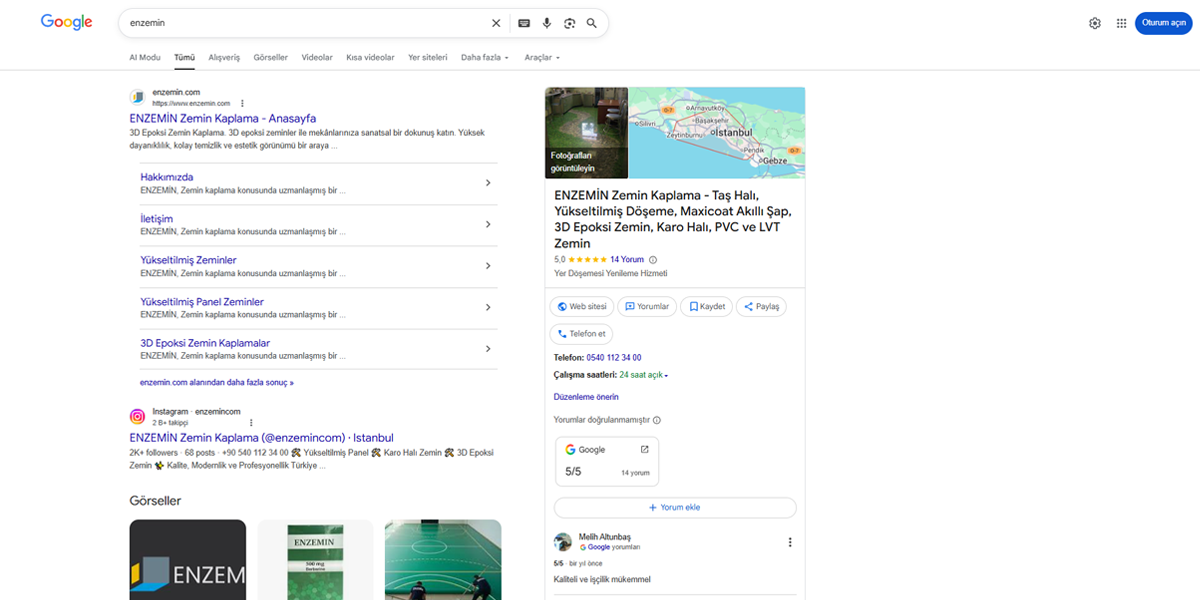 Gelişmiş SEO Araçları, Google Haritalar ve Rakip Analizi